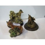 Julianna collection of Wolves, Country Artist Hares a/f & Kowa fine porcelain Red Fox