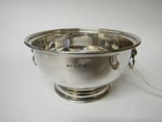 Hallmarked silver bowl, Birmingham 1978, weight 7.8ozs. Estimate £60-70.