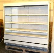 1 x Large Multideck Open Fronted Chiller With Night Blind - Ref: BCF03 - CL007 - Location: Bolton