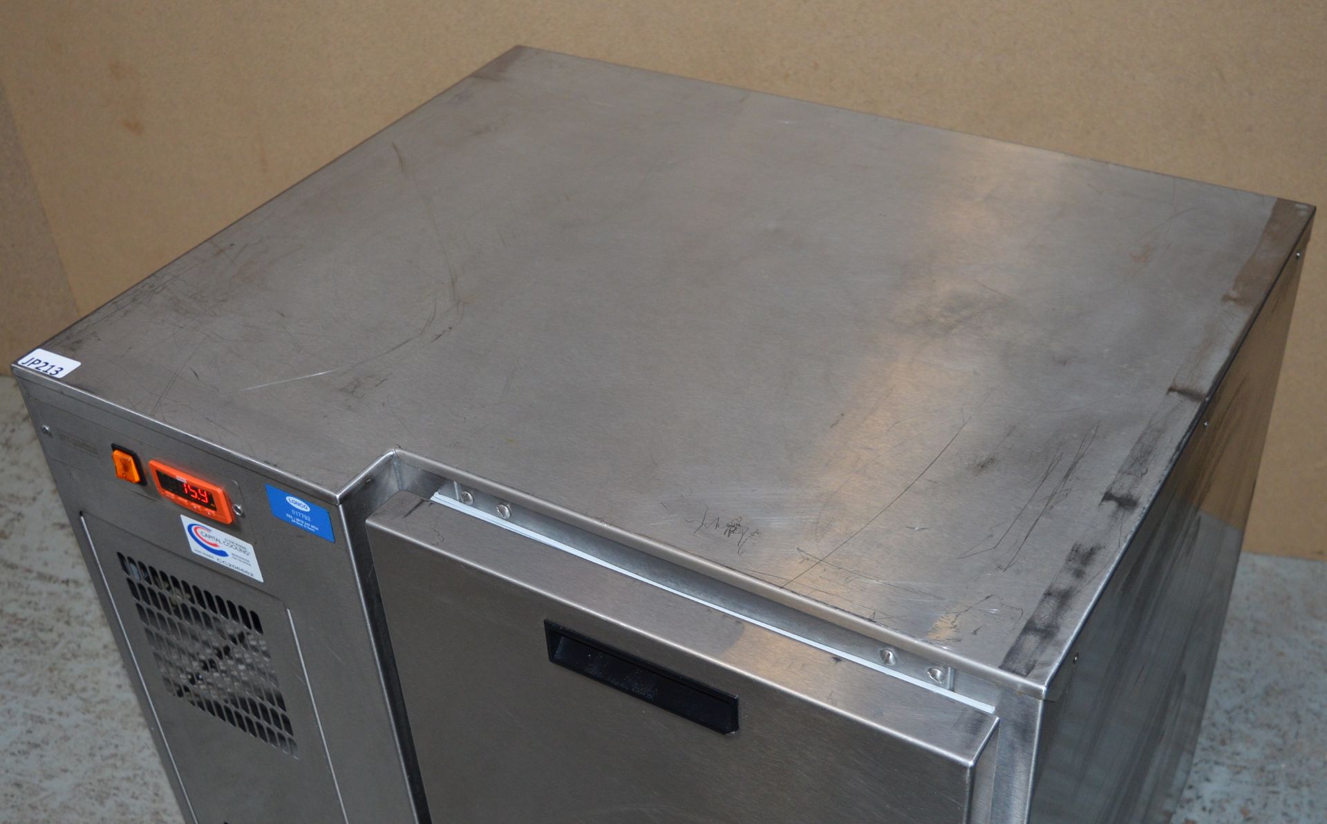 1 x Franke Stainless Steel Two Drawer Under Counter Refrigerator - CL232 - Type FKE-80-S2 - Ref - Image 3 of 6