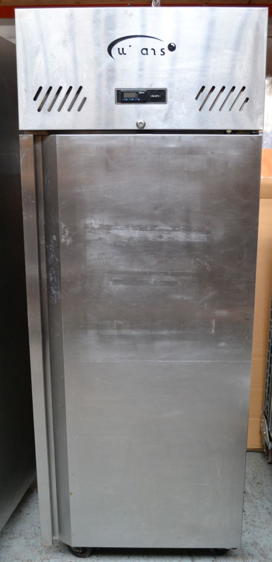 1 x Williams Stainless Steel Single Door Upright Freezer - Model: LJ1SARI - 400 Litre - W74 x 82 x