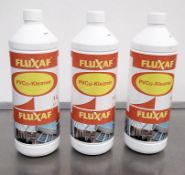 19 x Bottles Of Fluxaf PVCu Kleaner - Supplied In 1 Litre Bottles - Waterbased PVCu Grease Window