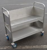 1 x Stainless Steel Craft Industries UK Cash Trolley - Specifically Designed For Collecting Cash