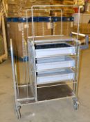 1 x 3-Drawer Warehouse Picking / Transport Trolley - Dimensions: 103 x 64 x 144cm - Ref: MC106 - CL2