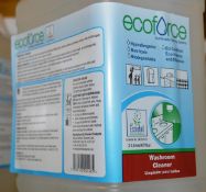 10 x Ecoforce 2 Liter Washroom Cleaner - Concentrated Citrus Fragraned Descaler and Cleaner -