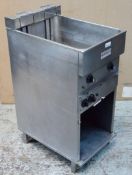 1 x Valentine Freestanding Twin Basket Fryer - 415v - Easy Clean Stainless Steel Finish - CL245 -
