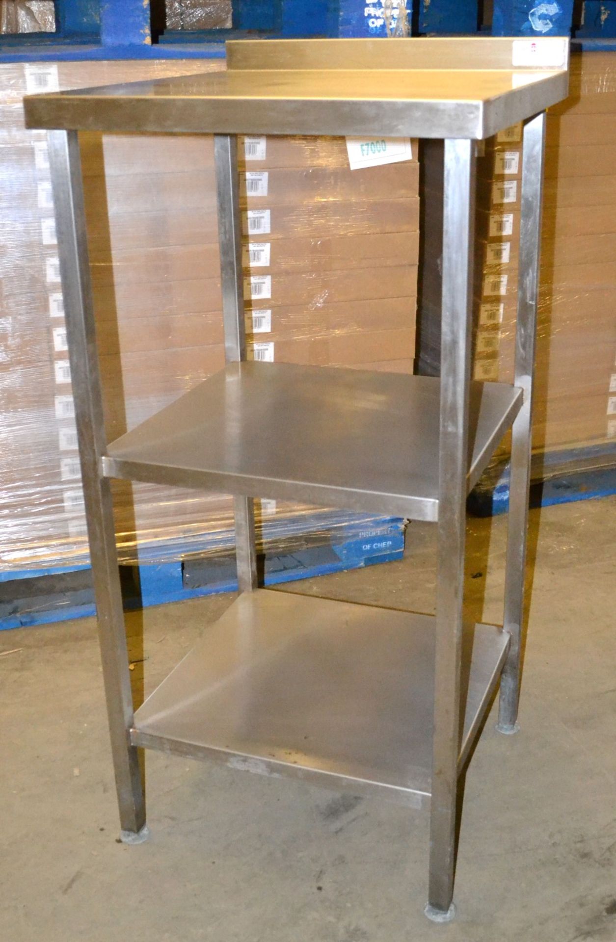 1 x Tall Stainless Steel Scobie McIntosh Prep Table - Dimensions: 60 x 65 x 124cm - Ref: MC115 - CL2