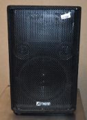 1 x Audio Intimidation DJ Speaker - 200w RMS Speaker With 12 Inch Sub Woofer - Model INT112 - WxDxH: