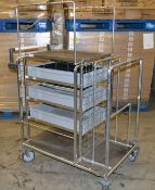 1 x Warehouse Picking / Transport Trolley - Dimensions: 103 x 64 x 144cm - Ref: MC138 - CL282 - Loca