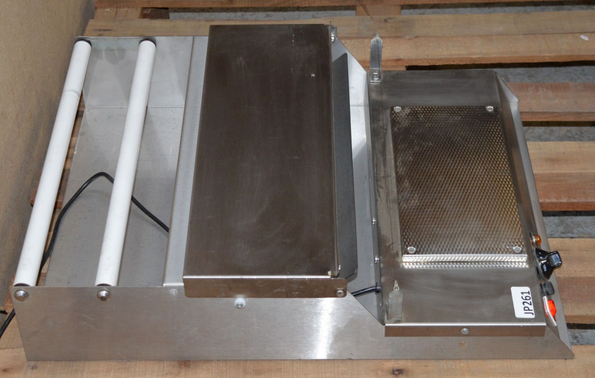 1 x Desktop Stretch Wrap Tray Overwrapper Machine - Stainless Steel Constructons With Hotplate - Image 6 of 7