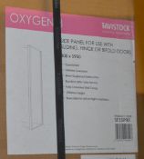 1 x Tavistock Oyxgen8 8mm 900mm Hinged Door Shower Enclosure - Includes SE1H90 Hinged Door and