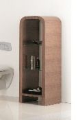 1 x Vogue ARC Bathroom Shelving Unit - WALNUT - Type Series 1 1400mm - Manufactured to the Highest
