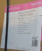 1 x Tavistock Oxygen8 8mm 800mm Bifold Door With Chrome Hinges - Product Code SE1B80 -