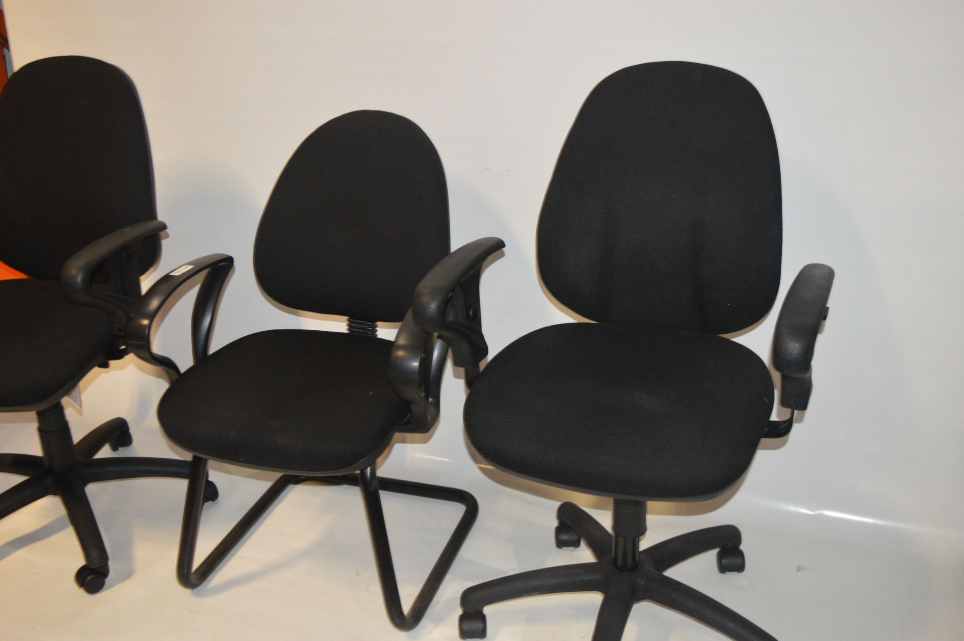 3 x Various Black Office Chairs - CL011 - Ref JP175 - Removed From Office Environment - Location: - Image 2 of 5