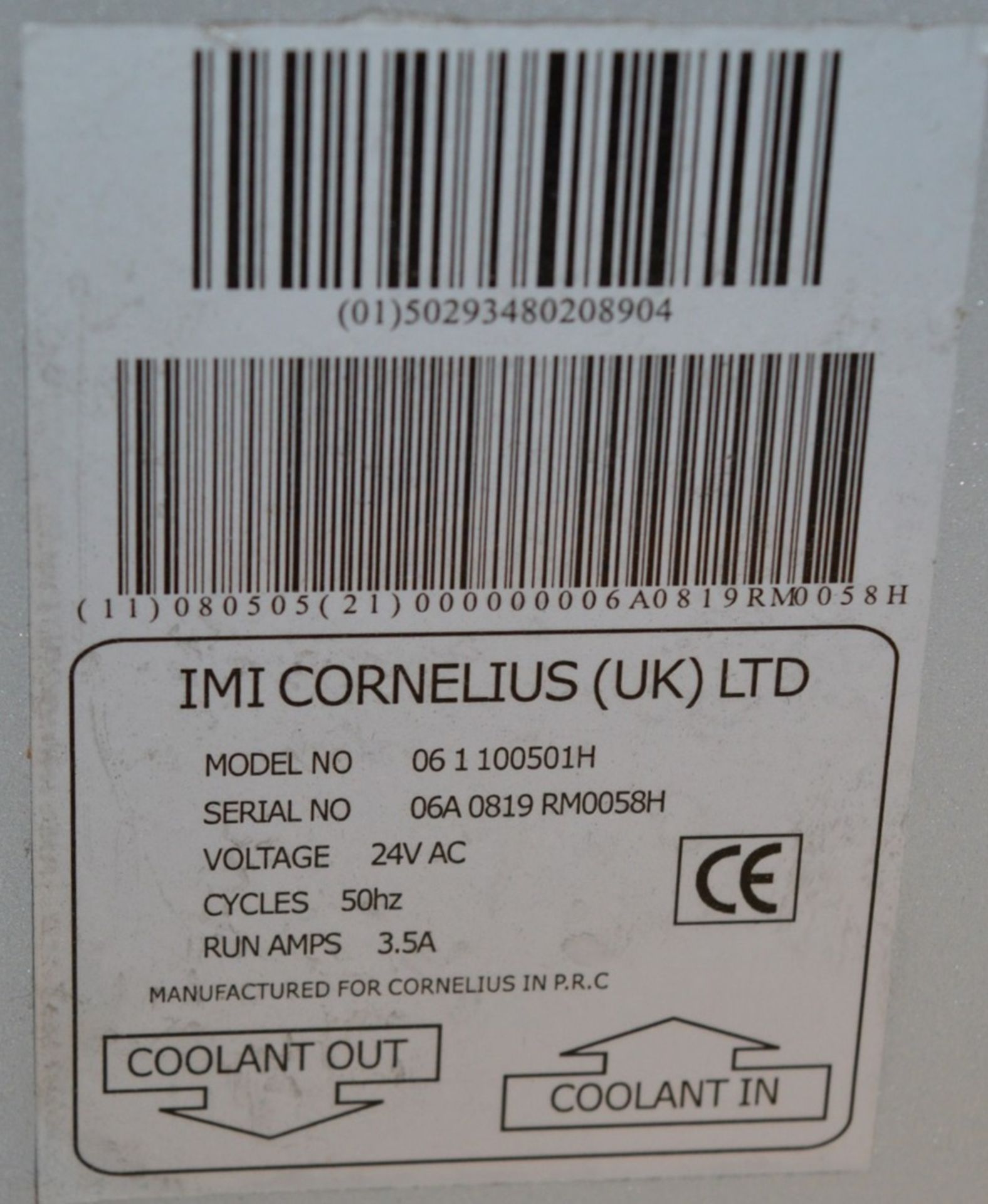 1 x Cornelius Heat Dump Unit For Cooled Split Cooling Systems - Model 061100502H - CL011 - Ref IT241 - Image 7 of 8