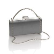 1 x Juliette Evening Bag By ICE London - New Without Box - Ideal Gift - Colour: Silver - CL042 -