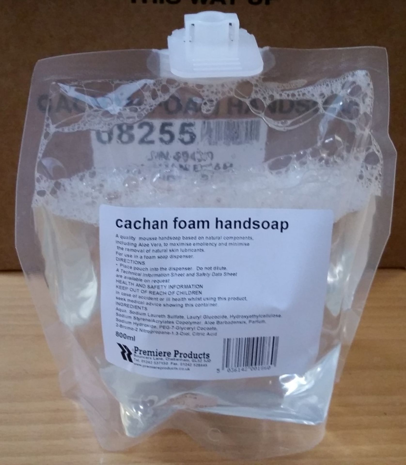 80 x Cachan Foam 800ml Handwash - Suitable For Foaming Dispnesers - Expiry December 2018 -