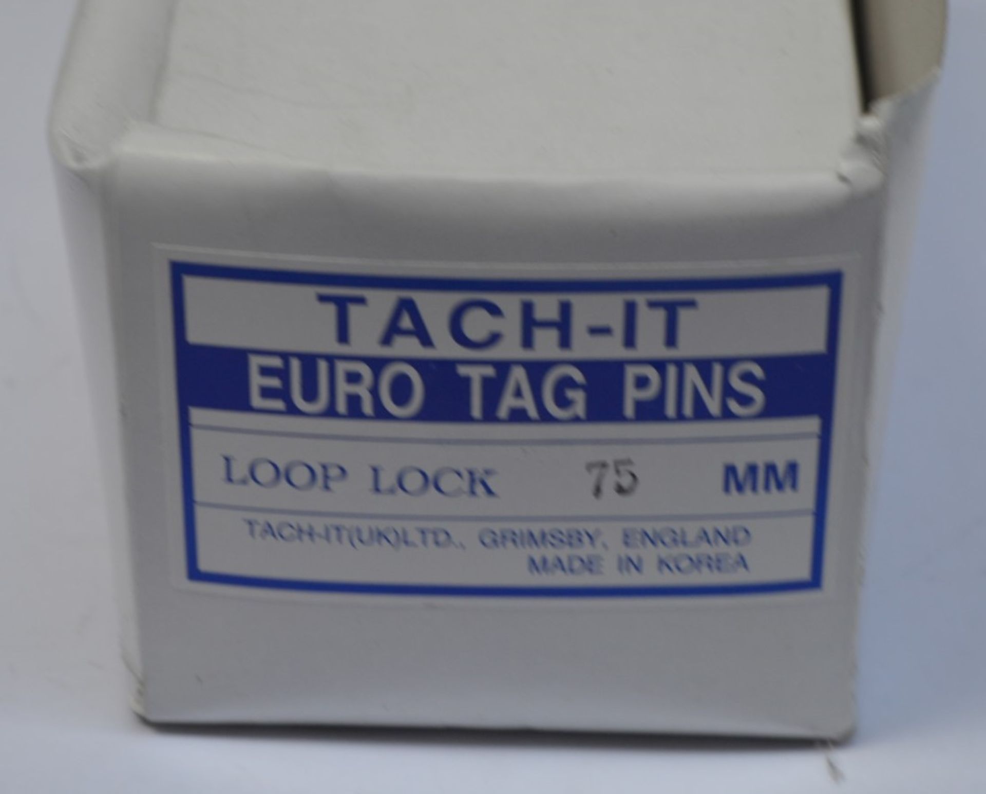 13 x Boxes of Tach IT 75mm Loop Lock Euro Tag Pins and 1 x Box of Teneo 25mm Hook Euro Tag Pins - - Image 7 of 8