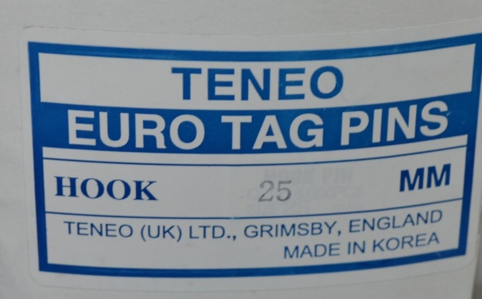 13 x Boxes of Tach IT 75mm Loop Lock Euro Tag Pins and 1 x Box of Teneo 25mm Hook Euro Tag Pins - - Image 6 of 8