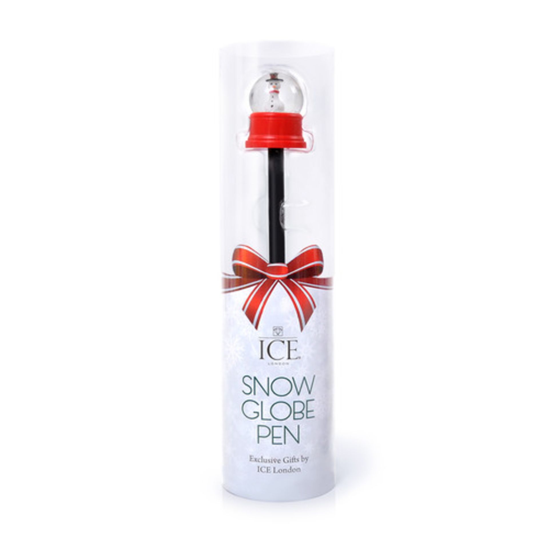 10 x ICE London Christmas Snow Globe Pens - Brand New Sealed Stock - Ideal Stocking Fillers With