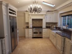 1 x Furncraft Bespoke Fitted Solid Wood Kitchen With Utility Room and Granite Worktops