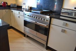 1 x Britannia SI-9TC-L-S 90cm Dual Fuel Free Standing Range Cooker in Stainless Steel With Extractor