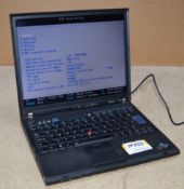 1 x IBM Thinkpad T60 Laptop Computer - Features Intel T2300 Dual Core Processor and 4gb Ram - Hard