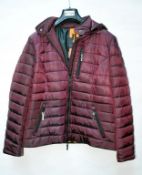 1 x Steilmann Kirsten Womens Padded Winter Coat - Features Removable Hood - Size 12 - Colour: Deep P