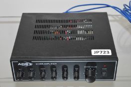 1 x ADS Worldwide Mixer Amplifier - Model ADS60 - 60w RMS - 240v - CL285 - Ref JP723 - Location: