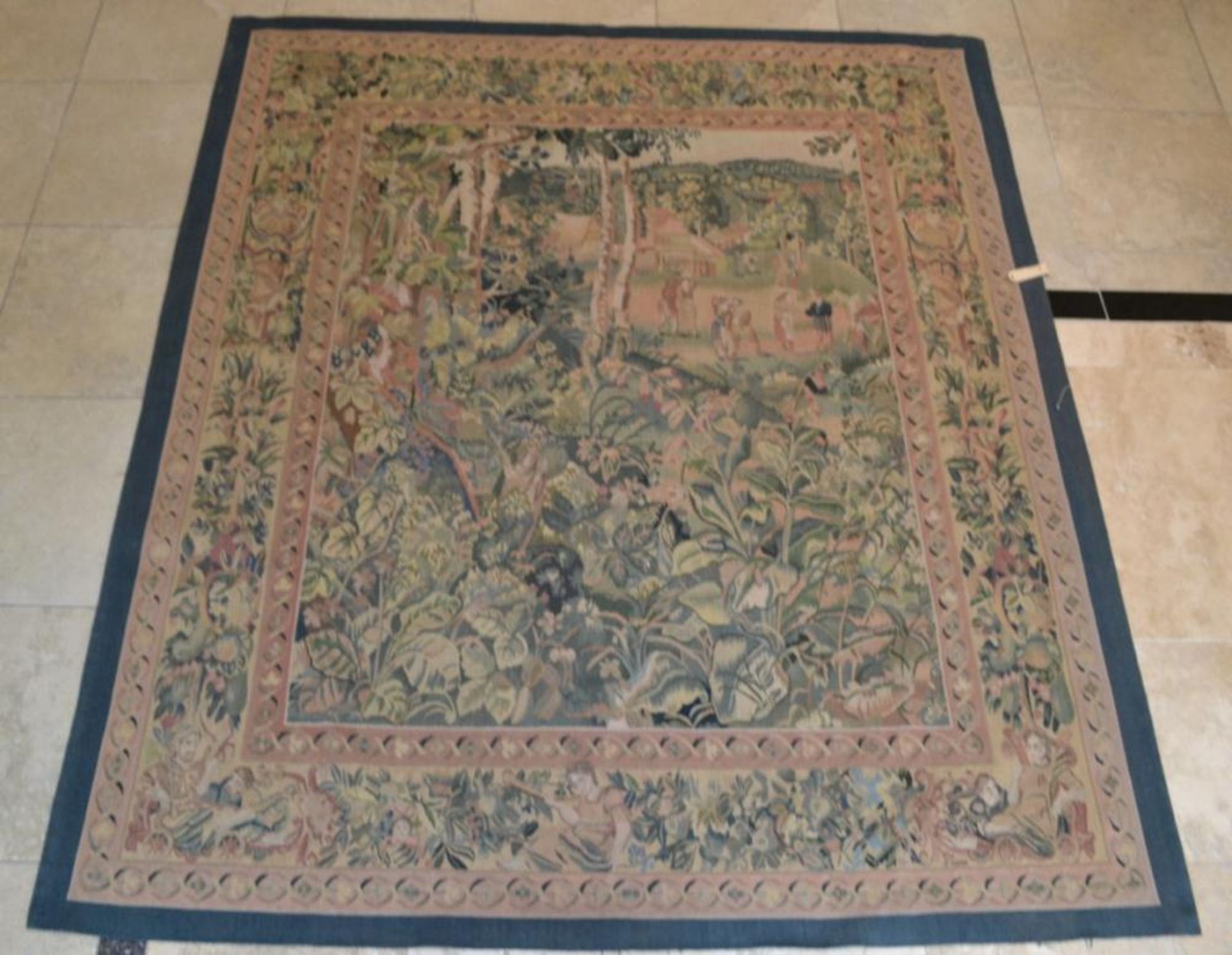 1 x Handmade Sino Chinese Tapestry - Dimensions: 216x184cm - Unused - NO VAT ON THE HAMMER - Ref: - Image 7 of 16