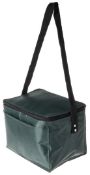 48 x Amigo Can Cooler Lunch Bags With Shoulder Straps - Colour Forest Green - 6 Can Capacity - Brand