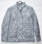 1 x Steilmann Kirsten Womens Padded Quilted Jacket In Metallic Grey - Size 12 - CL210 - Ref MT615 -