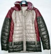 1 x Steilmann KSTN By Kirsten Womens Padded Winter Coat - Features Removable Hood - UK Size 12 - Col
