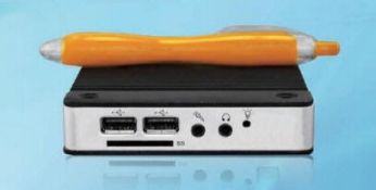 1 x DMP eBOX 3350MX AP VESA Mini PC Compact x86 Computer - Includes Power Cable and SD Memory Card -