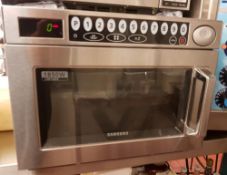 1 x Samsung Commercial Microwave Oven - Model CM1929 - Stainless Steel Finish - 1850w - CL297 -