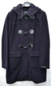1 x Steilmann Womens Premium 'Virgin Wool + Cashmere' Parka-Style Winter Coat In Dark Navy - UK Size