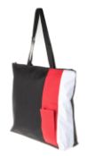 48 x Racer Tote Bags - Colour Black & Red - Brand New Resale Stock - Size 100mm x 375mm x 350mm -