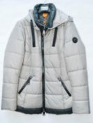1 x Steilmann Kirsten Womens Padded Winter Coat - Features Removable Hood And Statement Zips - Size