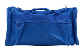 12 x Sports Duffle Bags - Colour Blue - Brand New Resale Stock - Size 280mm x 610mm x 305mm -