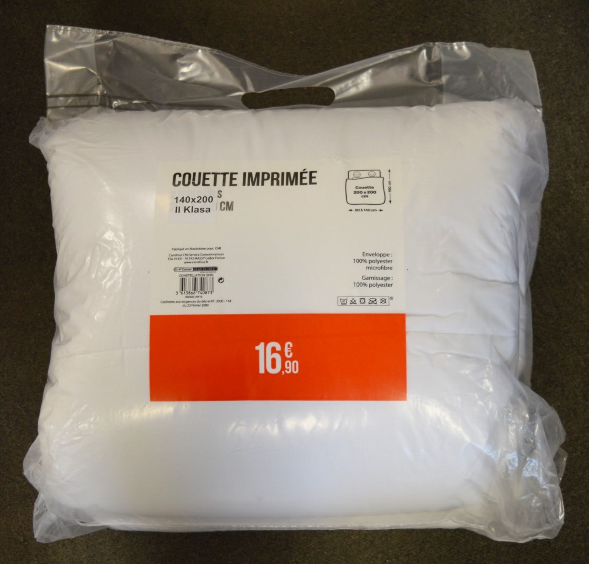100 x Microfibre Duvets - Various Sizes Included - Brand New Stock - 100% Polyester - CL007 - - Image 10 of 10