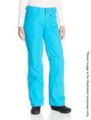 1 x Pair Of Ladies ROXY Branded 5K Ski / Snowboarding Regular Fit Pants - Colour: Tahiti Blue -