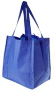200 x Reuseable Shopper XL Bags - Colour Dark Blue - Brand New Resale Stock - Size 255mm x 380mm x