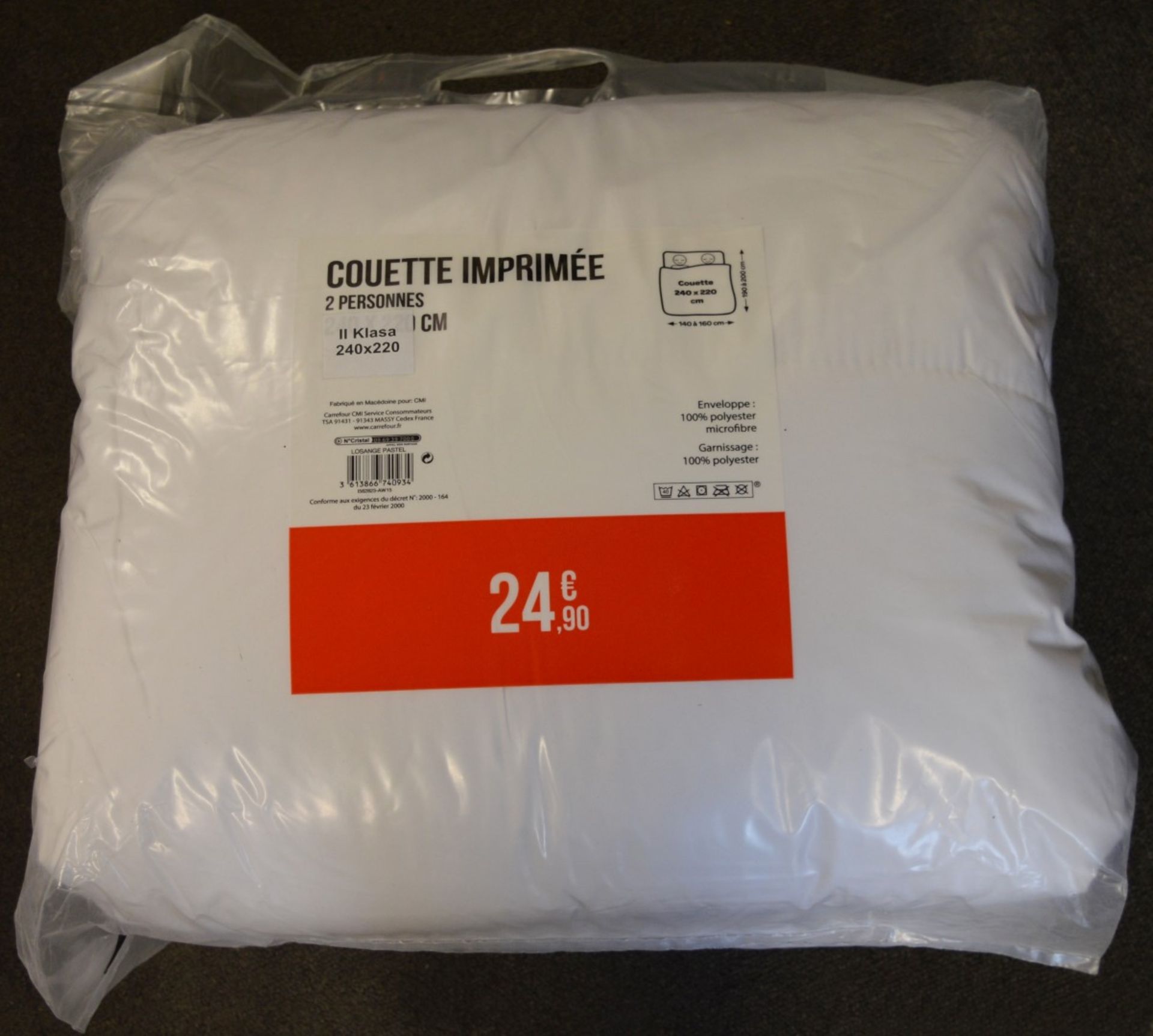 10 x Microfibre Duvets - Various Sizes Included - Brand New Stock - 100% Polyester - CL007 - - Image 5 of 6
