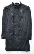 1 x Premium Branded Womens / Unisex Winter Coat - Cotton Rich With Genuine Leather Detailing - Very