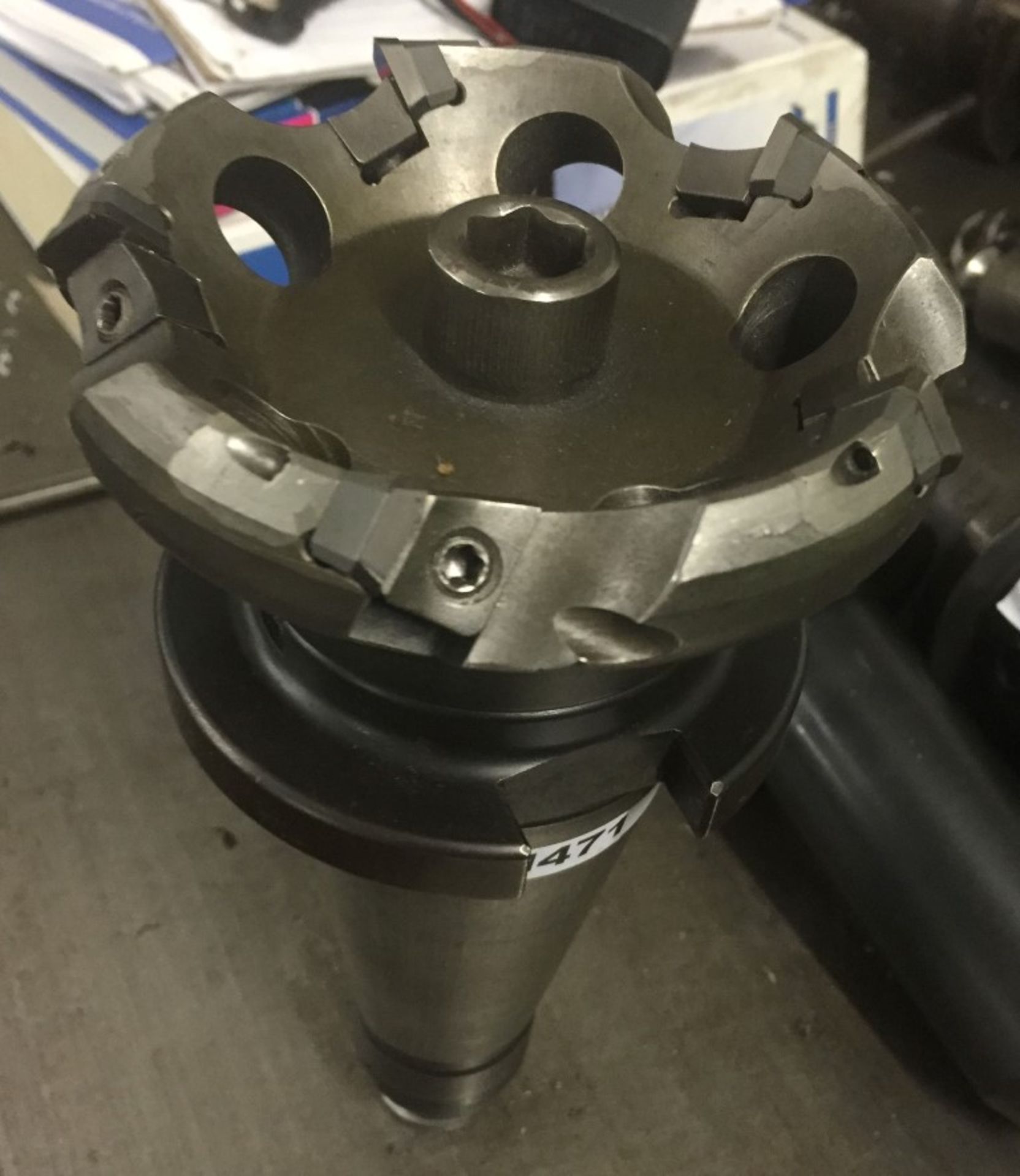 1 x CNC / VMC Mill Chuck and Mitsubishi LSE445-100A-05R 100mm Shell Face Mill Milling Cutter CNC (v) - Image 3 of 5