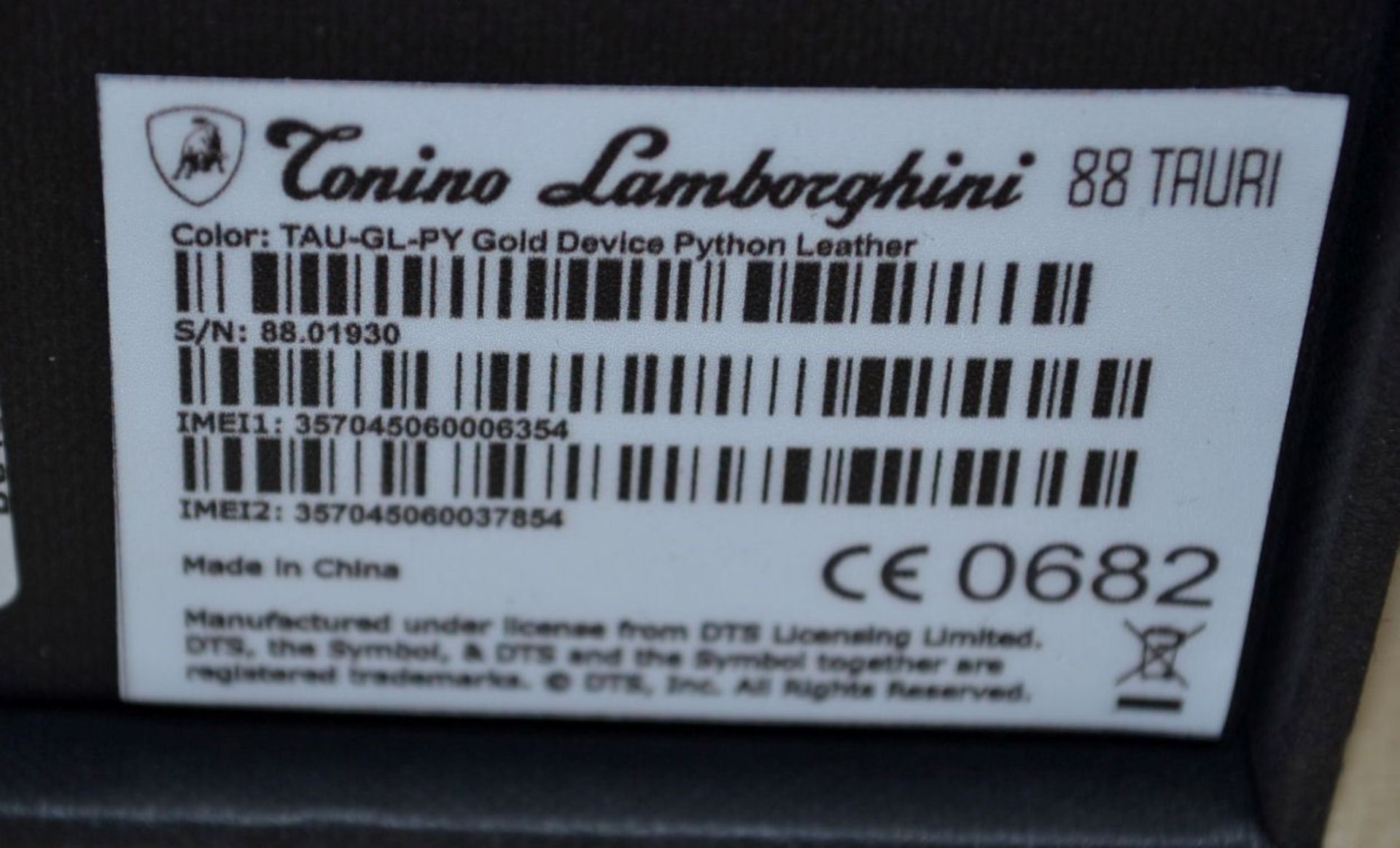 1 x Limited Edition Lamborghini "88 Tauri" Android Smart Phone - Leather Snakeskin-Style Finish - Image 7 of 26