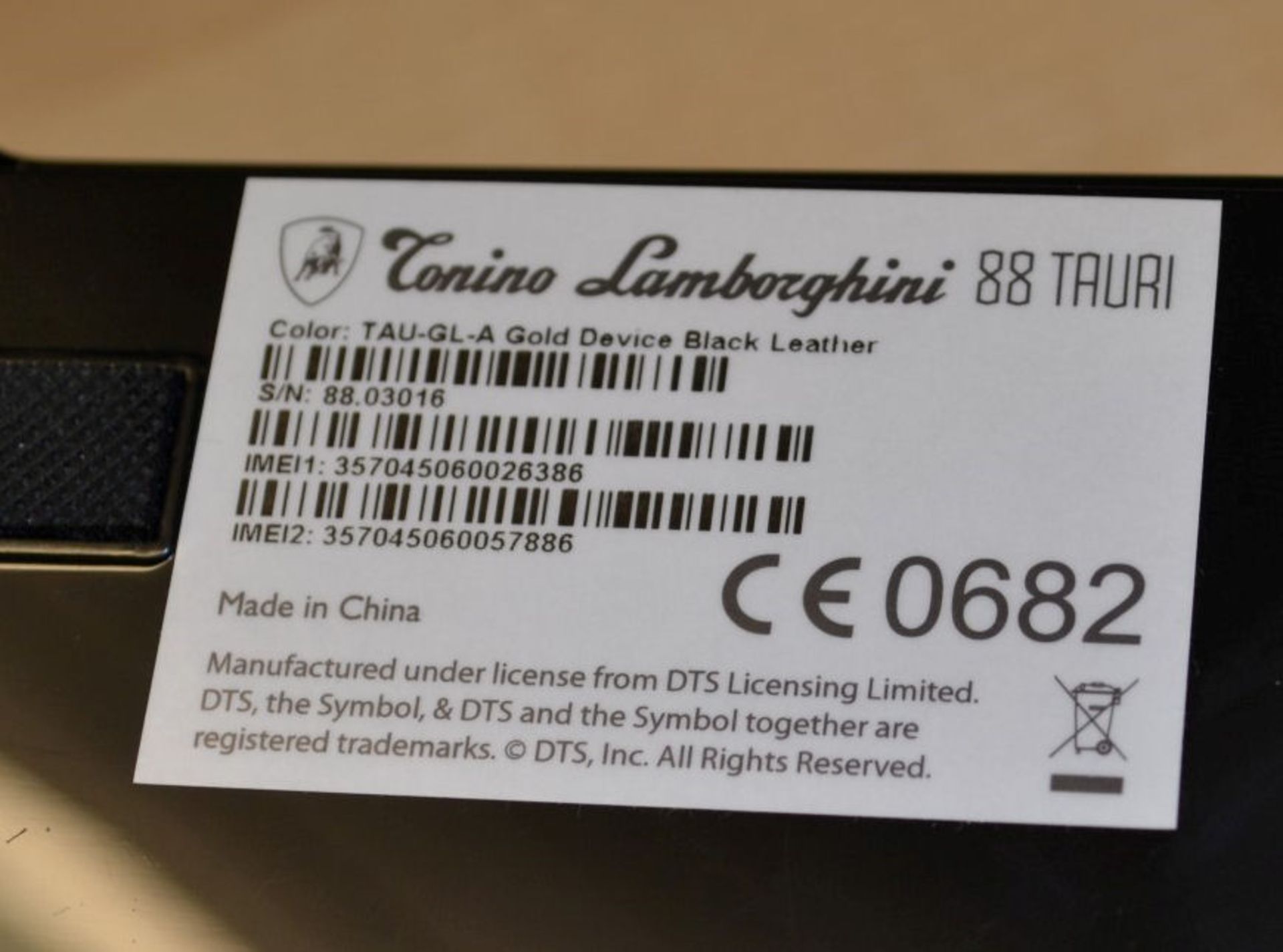 1 x Limited Edition Lamborghini "88 Tauri" Android Smart Phone - Orange - Original RRP £4500 - Bild 10 aus 27