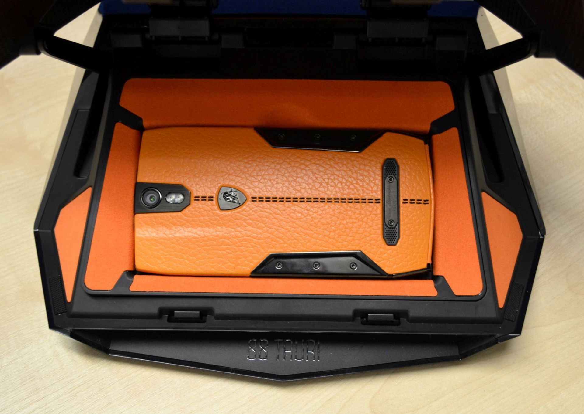 1 x Limited Edition Lamborghini "88 Tauri" Android Smart Phone - Orange - Original RRP £4500 - Image 9 of 27