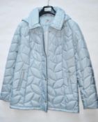 1 x Steilmann Kirsten Womens Quilted Winter Coat - Features Removable Hood - Size 12 - Colour: Pale