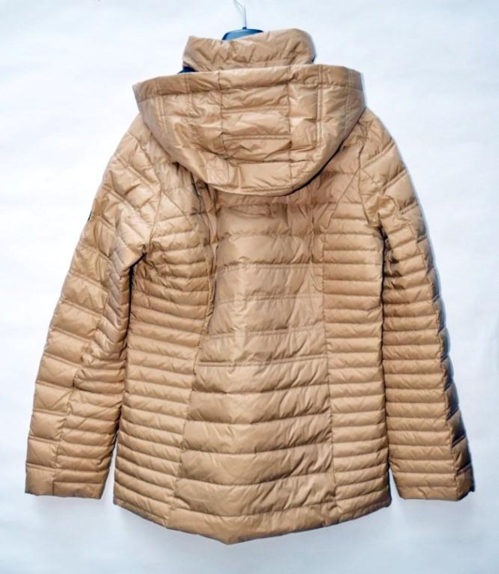 1 x Premium Branded Womens Padded Winter Coat - Features Detachable Hood - Colour: Mustard - UK Size - Image 2 of 5